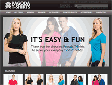 Tablet Screenshot of pagodatshirts.com